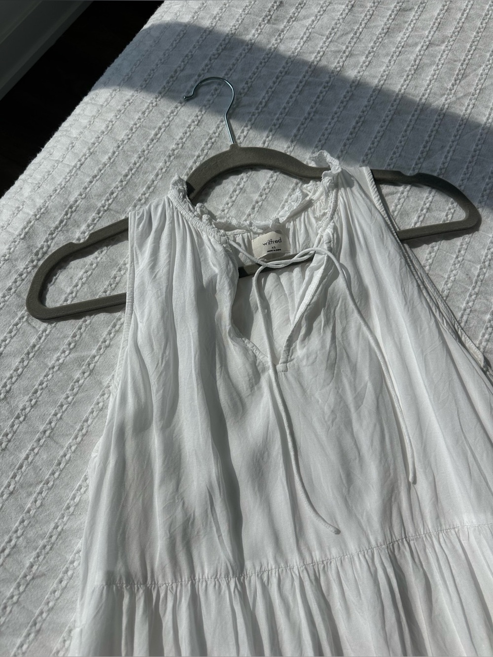 Wilfred White Mini Sleeveless Sundress - Picture 2 of 3